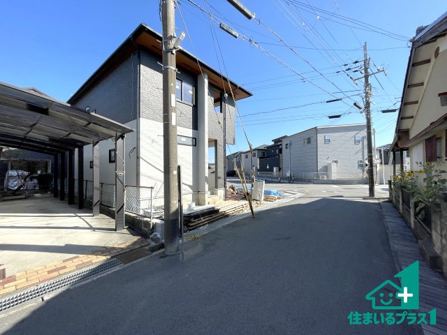 ★東近江市長勝寺町　新築一戸建ての外観|お客様に長く安心して住んでいだだける事にこだわった家づくり！住んでからのアフターサービスにもしっかりと取り組んでいます！