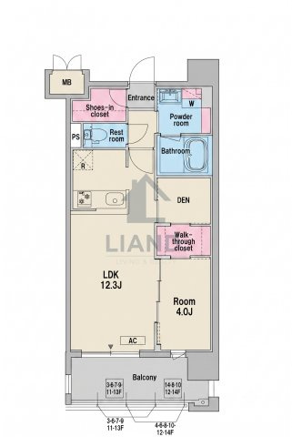 RJRプレシア博多パークレジデンス 　住吉小学校区の間取り|RJRプレシア博多パークレジデンス 