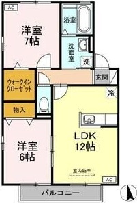 サニーコート　C棟の間取り