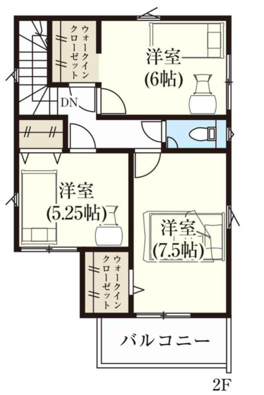 富士見市水子30期 2号棟の間取り