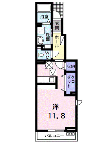 アン・シャレ Bの間取り