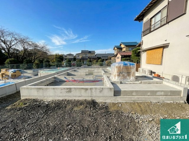 京都市西京区松室田中町　第1期　新築一戸建ての外観|周辺は落ち着いた街並みの住宅地！子育てがしやすい住環境です！まだ未完成ですが、現地でしかわからない事もございます。是非一度ご覧ください。
