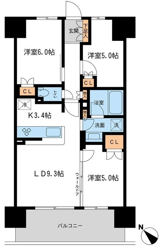 BLESS宮崎台(ブレス宮崎台)の間取り