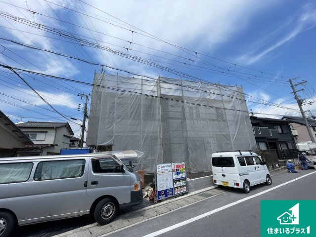 東近江市長勝寺町　新築一戸建ての外観|現在の進捗状況です！順調に作業進行中、完成が待ち遠しいです！詳細の間取り等、お気軽にお問い合わせください！

