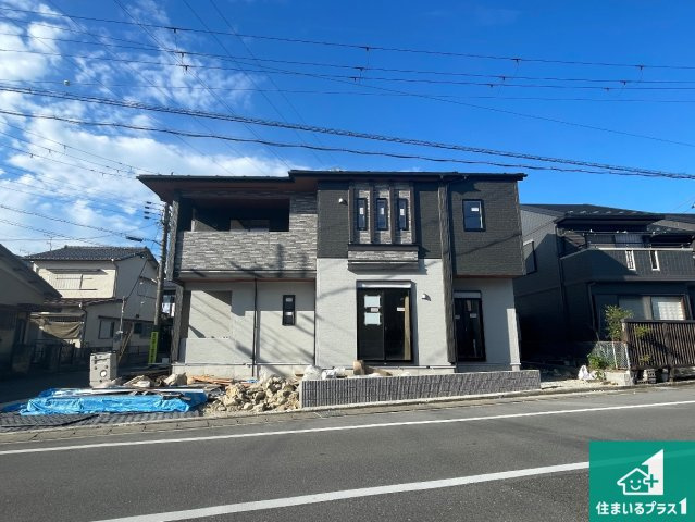 即日案内可能■東近江市長勝寺町　新築一戸建ての外観|周辺は落ち着いた街並みの住宅地！子育てがしやすい住環境です！