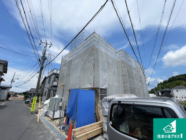 東近江市長勝寺町　新築一戸建ての外観|現在建築中！落ち着いた街並みで新生活を始めることが出来そう！周辺の物件も併せてご紹介させて頂きます！

