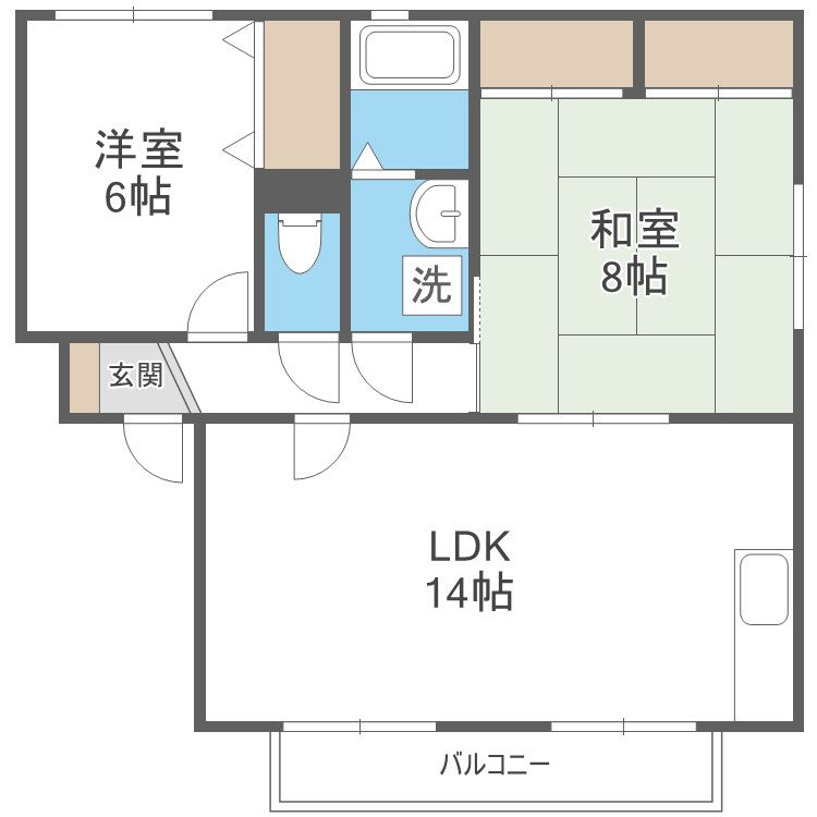 ラフォーレ原田Ｌの間取り|別号数タイプ