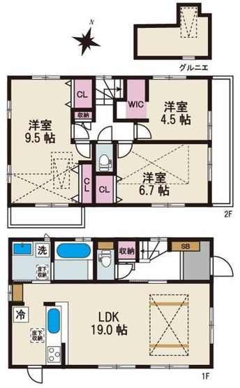 【間取り】 | BLOOMING MAISON八王子市諏訪町(ブルーミングメゾンハチオウジシスワマチ)