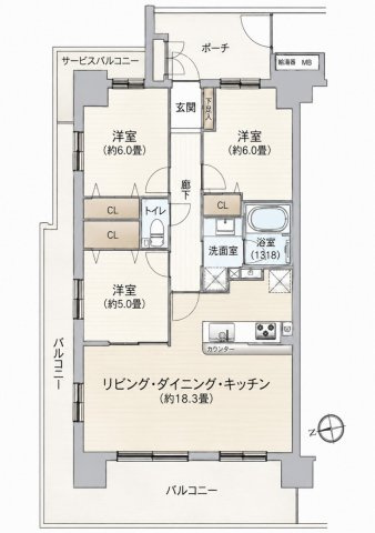 【間取り】 | グランノエル南町田 | 間取りです