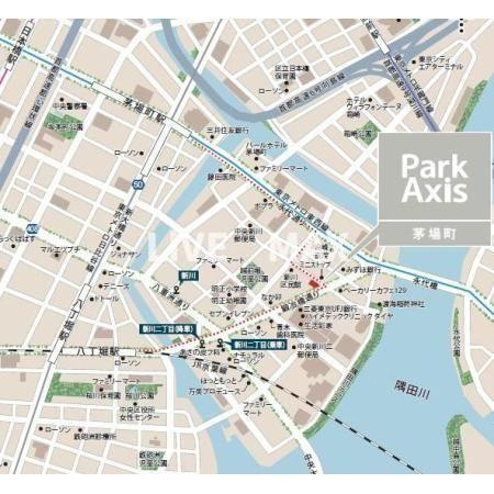【地図】パークアクシス茅場町 