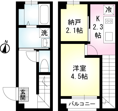 【間取り】 | ＬＵＭＩＥＲＥ南品川Ａ