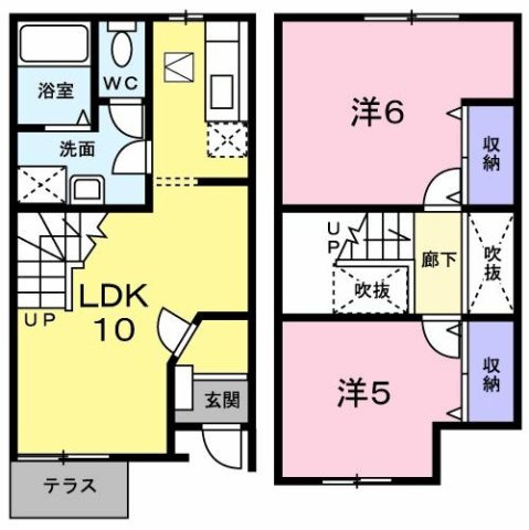 ヴェルナール谷八木の間取り
