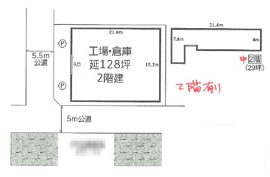 戸田市南町の倉庫の間取り