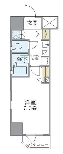 コート新御徒町 の間取り|間取りです。