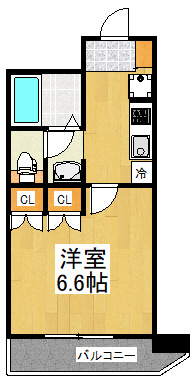 町田市能ヶ谷１丁目の賃貸マンションの間取り
