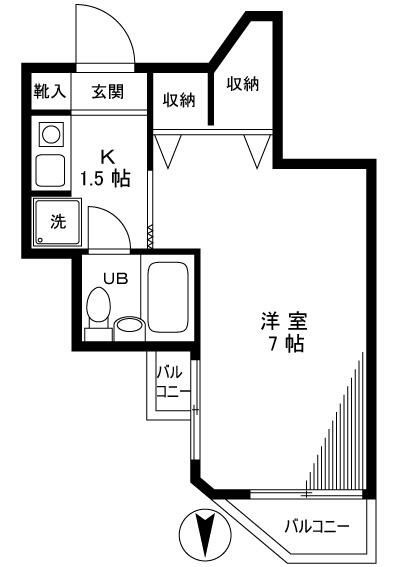 トップ北千住の間取り