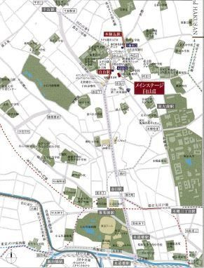 メインステージ白山Ⅱの地図