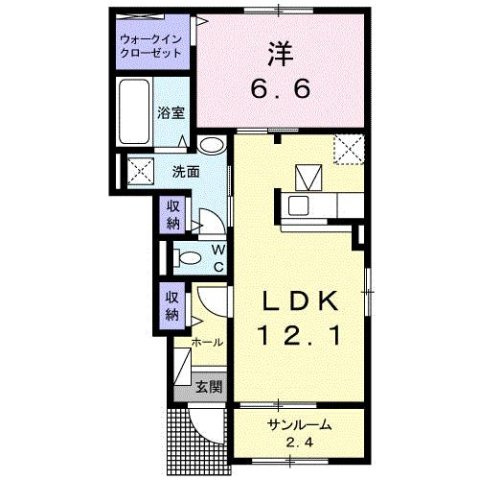 クレメント津志田Ｂの間取り