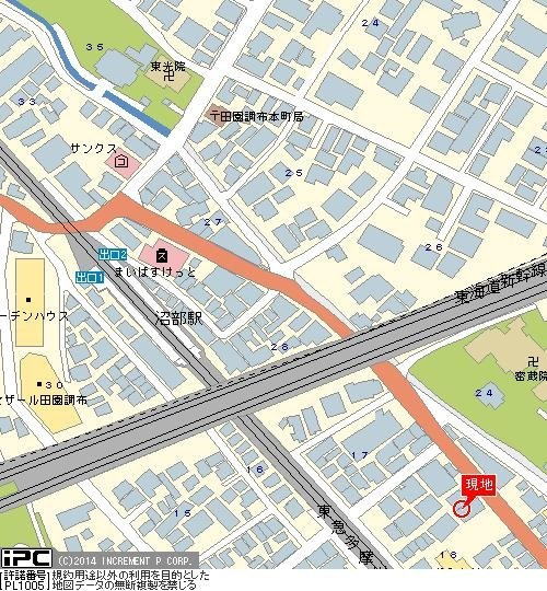 【地図】 | ファサード田園調布