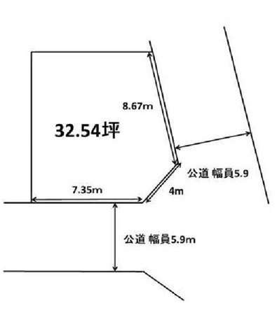 明石市魚住町錦が丘１丁目　土地の土地図