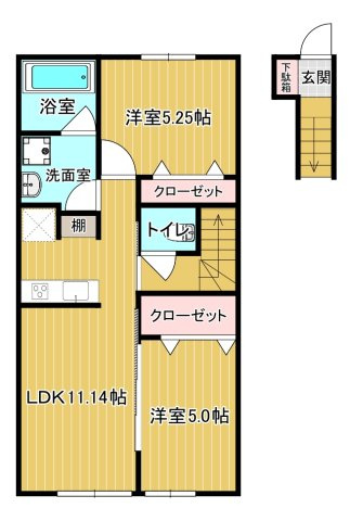 メゾン・ルミエールⅠの間取り