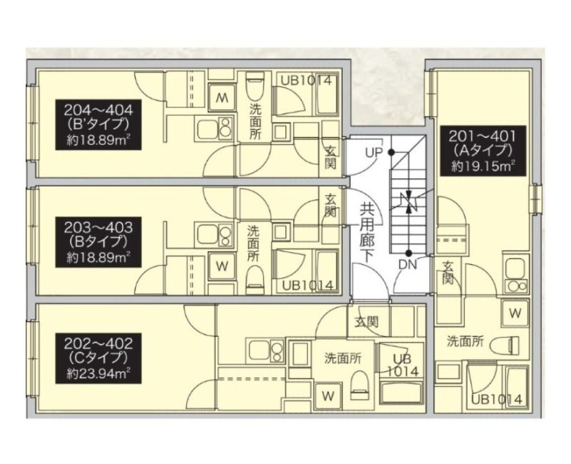 プティレスト南常盤台の間取り