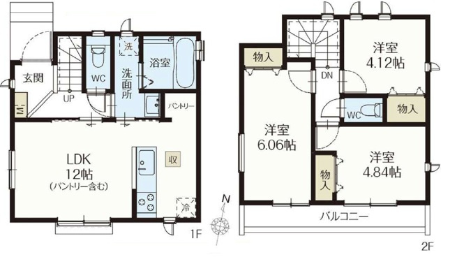 調布市染地2丁目 京王線 布田駅 新築戸建の区画図|B号棟