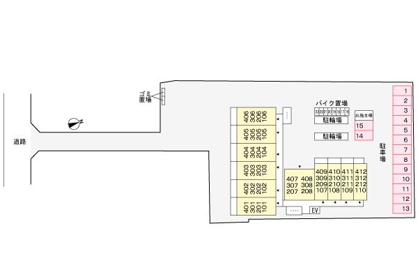 フロレゾンの区画図