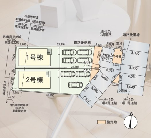【区画図】 | 半田市住吉町第7　２号棟