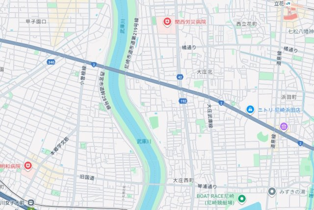 29日(土)30日(日)現地ご見学可能！　尼崎市大島　ラスト1邸の地図