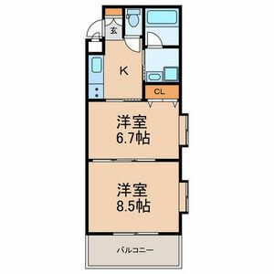 ラシィーヌ吹割の間取り|間取りです。