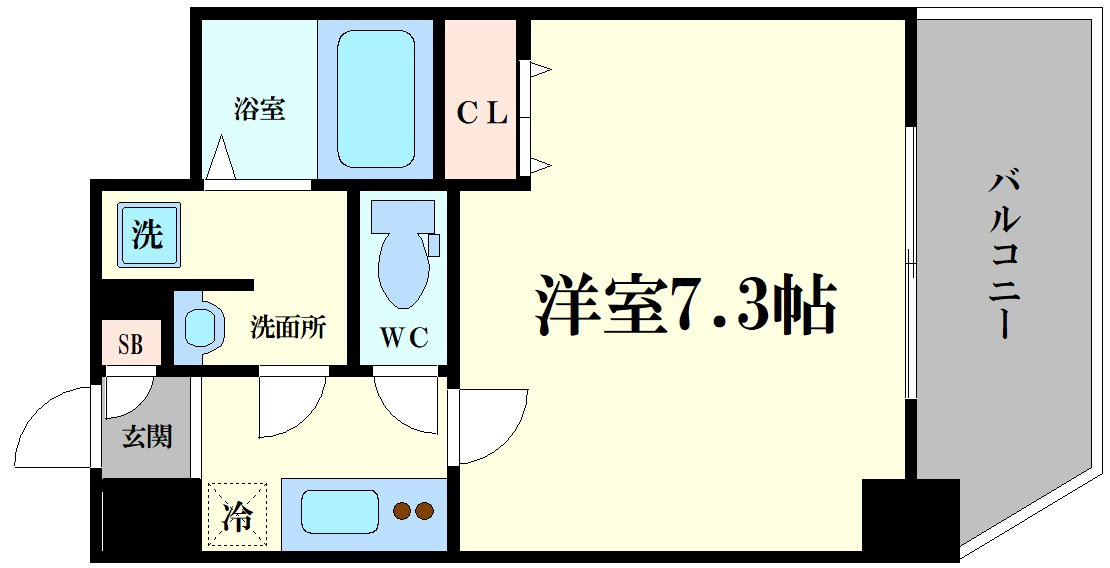 レグゼスタ弁天町の間取り