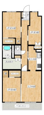 PLENDY北浦和の間取り|広々3LDKです☆彡
