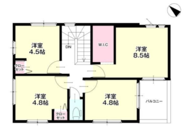 福岡市南区的場1期の間取り