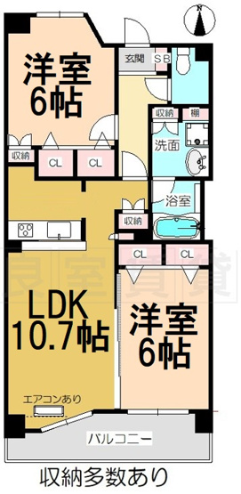 【間取り】 | ヴィラエーデル大須