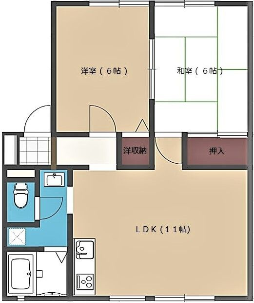 エスパールハイツの間取り