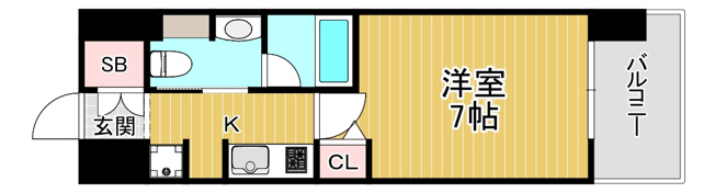 【間取り】 | 旧ルネフラッツ森小路駅前Ⅱ