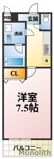 フジパレス鳳東町の間取り