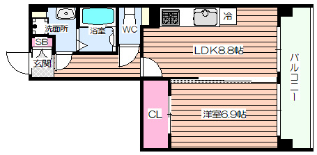 【間取り】 | ビバーチェ鷺洲
