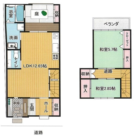 【間取り】 | K22199-紫野 | 改装プラン