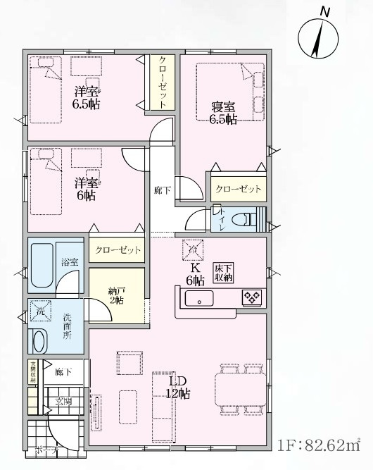 Cradle garden　本庄市児玉町児玉第13の間取り|図面と現況が異なる場合、現況を優先とします。