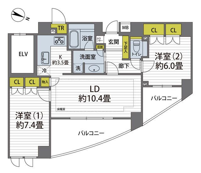 フォルム白金の間取り