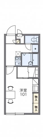 レオパレスメゾンオドラントの間取り|画像2