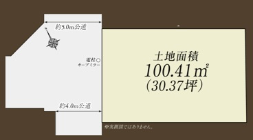 調布市深大寺北町5丁目 中央線 三鷹駅 新築戸建の区画図