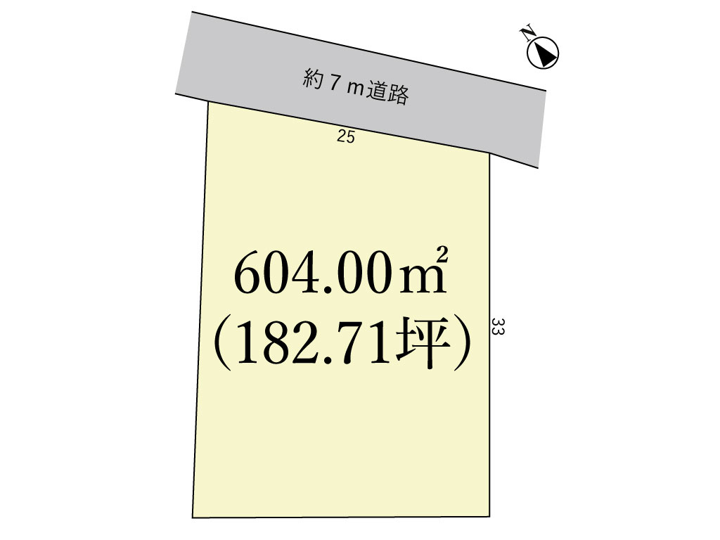 鈴鹿市西庄内町の土地図