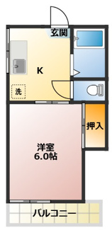 【間取り】 | コーポ小穴