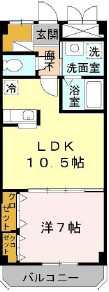 エルロード住吉6号館の間取り