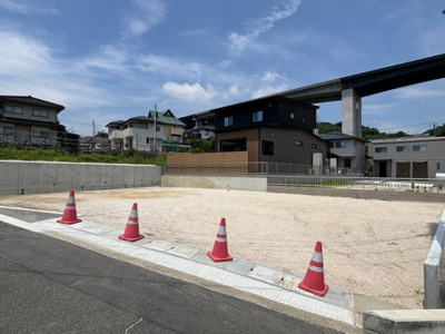 【外観】 | 土地　サントピア玉島八島　24号地 | 土地外観。南東側から撮影。