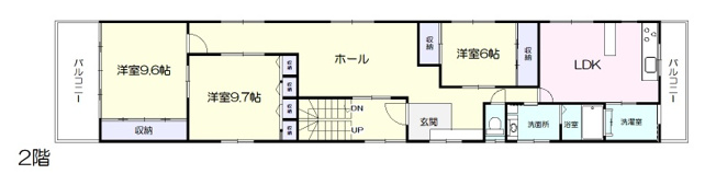 【間取り】 | 仁藤鳥居借家　2階