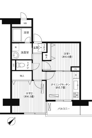 【間取り】 | ベイ・イースト